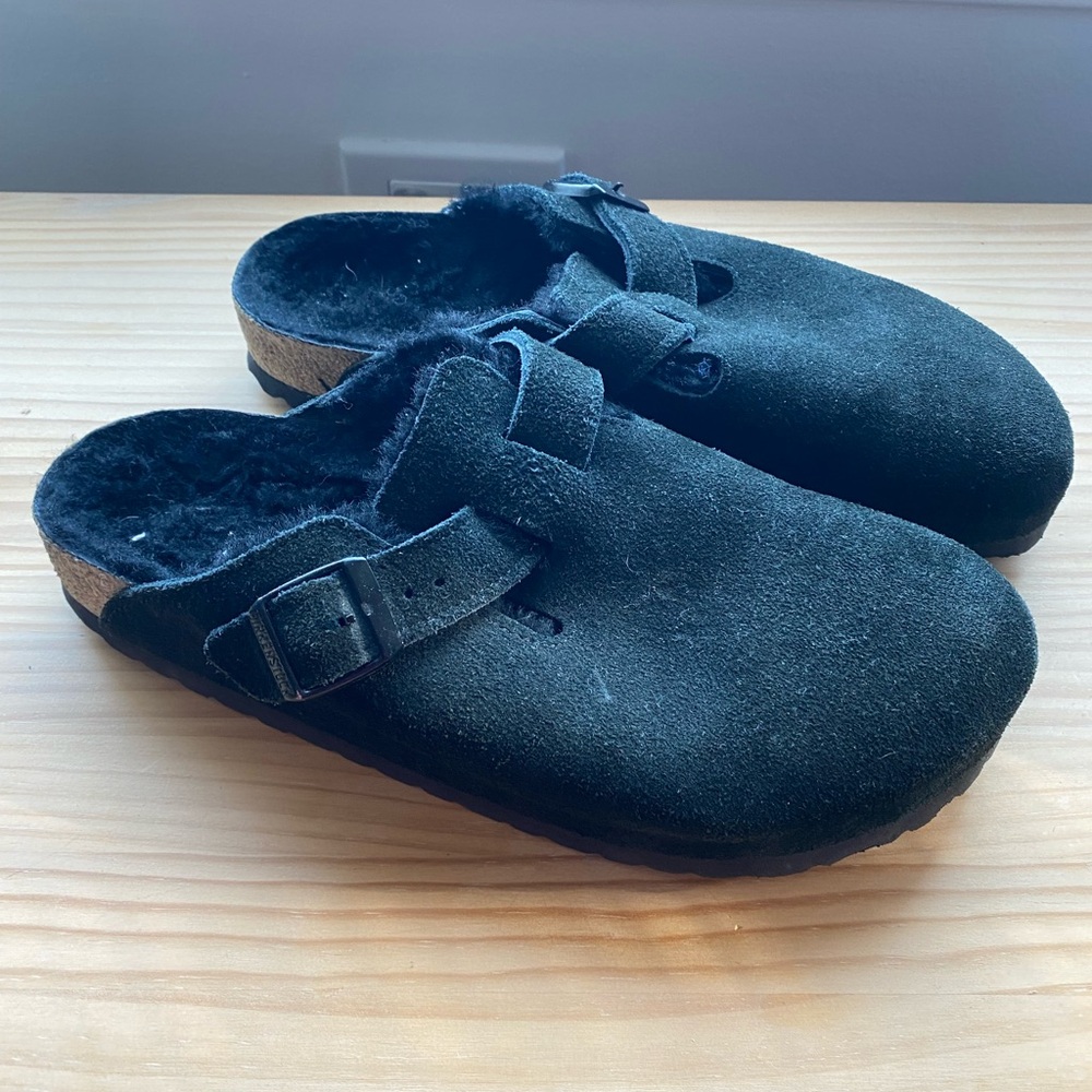 Birkenstock Boston Shearling Black Size 40